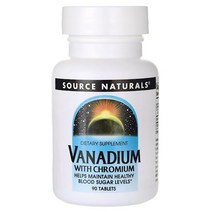 소스 네츄럴 Source NaturalsVanadium with Chromium 바나듐 크롬첨가 타블렛 90개입, 1개, 3개묶음(10%할인)