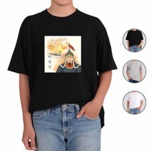 그래픽 반팔티 라운드티 남녀공용 아토가토 우리의 영원한 장군 이순신 티셔츠 (올핀)_1972EA