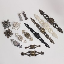 리폼플러스 가구손잡이 1구손잡이 1홀 가구부속손잡이 장식장 거실장손잡이, 1개, 14. 삼지창 엔틱(소)