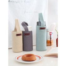 고상한 물병 주머니 / 손뜨개 텀블러 케이스 만들기 (동영상), 연카키
