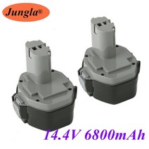 전동공구드릴Makita 14.4V 9800mAh 충전식 배터리 무선 드릴 PA14 1420 1433 1434 1435F JR140D 192699-A, 03 9800mAh