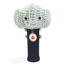 AMIMONO 아미모노 뜨개질 코끼리 골프채 커버 Handmade 페어웨이 퍼터 커버, 치킨 나지만
