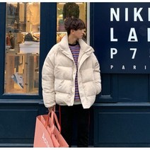 남성 코듀로이 하이넥 겨울점퍼 골덴패딩