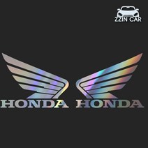 찐카 02 혼다 로고 차량용 데칼스티커 ZCG-34, 홀로그램, 좌 대형