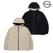 리트머스 리버시블 레터링 플리스 점퍼 BEIGE LN1JU011-005