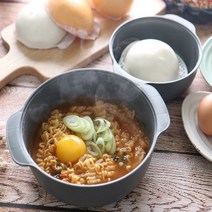 MJ 1+1 스마트 전자렌지 다용도 찜기 전자레인지 라면 용기 뚜껑형 소형+중형, 1세트, 소형+중형 찜기-그레이