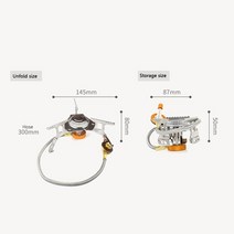 캠핑미니버너 휴대용 갬성 캠핑 가스 소형 캠핑가스버너 스토브 야외 관광 버너 강한 화재 히터 분할 로 하이킹 피크닉 장비, c