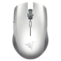 Razer 레이저 아테리스 양손겸용 무선마우스 7200DPI 광학센서 350시간 배터리 수명 USB 무선 블루투스 연결 머큐리 화이트