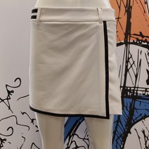 [엘르골프] 트임 배색 라인 컬러 배색 랩 반바지
