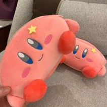 카와이 연필 케이스 가방 귀여운 펜 파우치 상자 대용량 봉제 학생 학교 용품 한국어 문구, Kirby