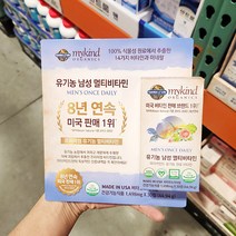 마이카인드 유기농 남성 멀티미타민 30정, 단품