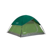 Coleman Sundome 콜맨 선돔 캠핑 텐트 2/3/4/6인용 돔 텐트, 4인용, Spruce Green
