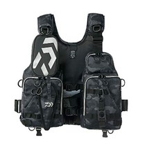 다이와 DAIWA DF-6206 플로트게임베스트 낚시구명조끼, 블랙카모