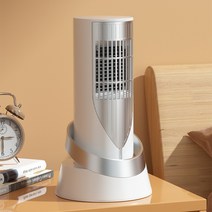 가정용 온풍기 PTC 탁상용 사무실 업소용 난방기 전기 무소음, 흰색