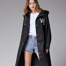 EVA 방수 코트형 우비 레인 코트 판초 우의, 상세페이지 참조