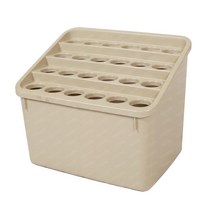 지오리빙 대형 우산꽂이 24구 27구 우산보관함 정리함 우산통 업소용 식당 음식점 카페, 베이지