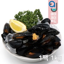 냉동 국내산 자숙 홍합 500g 1kg 중 (피홍합 찐홍합 진공포장), 선택02. 1팩 1kg, 1개