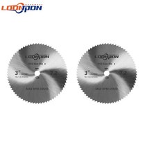 드릴연마기 Loonpon-75mm 3 인치 미니 앵글 그라인더 커팅 디스크 그라인딩 휠 블레이드 금속 대리석 유리 세라믹용 목재, [01] 2pcs saw blade