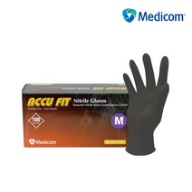 메디컴 식품용 두꺼운 블랙 니트릴장갑 (5.0g) 요리용장갑 100매 +국내생산 치과전용칫솔, 아큐핏두꺼운블랙니트릴장갑(5.0g)XS 100매