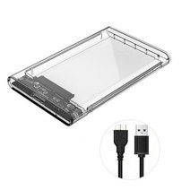 HDD 인클로저 2.5인치 USB 3.0 하드 드라이브 케이스 UASP HD 외부 유형이 있는 고속 데이터 전송 속도 SSD 투명 상자, type1