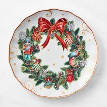 williams sonoma 윌리엄소노마 트워즈 더 나이트 비포 크리스마스 디너 플레이트 크리스마스 리스 4개