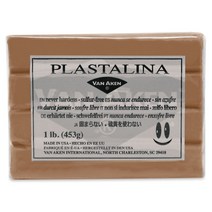 전문가용 유점토 Plastalina 453g Van Aken, 갈색(Brown)
