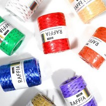 리네아 라피아 뜨개실 종이실 가방실 모자 페도라 버킷햇, 420 검정