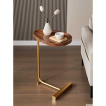 코너테이블 콘솔 미드센추리 사이드 좁은 카페 매장, 금 +블랙대리석 45x30x60