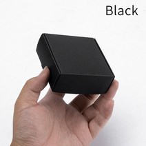 선물상자 리본 포장박스 블랙 판지 비누 맞춤형 크기 로고 인쇄 지원, 25.Black - 50pcs-7x7x3cm
