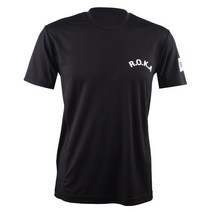 T23 육군 로카 반팔 티셔츠 ATB-UV 실버3D 검정 90~115 ROKA 남염-앞+뒤+팔 여름 군인 군용 티 TS 태성