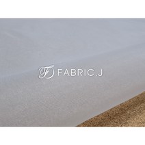 패브릭제이 대폭 설렘 무지 한복 노방 오간자 원단 FJ-316, 화이트