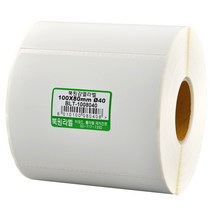 북원라벨 감열지 100X80mm 지관40mm 롤라벨 감열라벨 BLT-1008040 바코드용라벨지