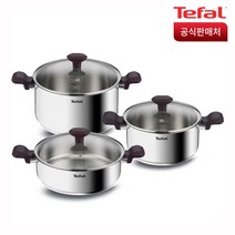 테팔 테이스티쿡 인덕션 냄비 3종(양수20+24+전골24), 단품없음