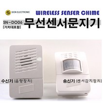 EZEN 시온 무선센서문지기 송신부+수신부+거치대 1set 센서벨 움직임감지