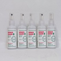 무무스가드 플러스액 60ml 5개 모기기피제 로하스인증 천연 아카리딘15% 야외 캠핑 공연장 산책 낚시