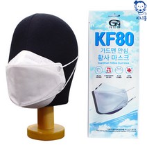 국산 kf80 황사 미세먼지 화이트 마스크, 1, 1개
