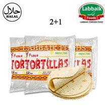 Fresh2Go Tortillas (Roti) 8 inch (12pcs) (2+1) 1728g 또띠아 10인치, 3pcs