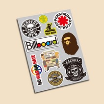 sticport 오토바이 스쿠터 멀티스티커모음2 베스파스티커 슈퍼커브스티커, 11뮤직믹스멀티