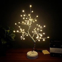 소소 LED 미니 나무 조명 무드등 수유등 수면등 미니트리, 45cm, 별나무조명
