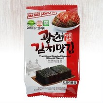 도시락김 광천 김치맛김 4gX16봉 고소한 광천맛김, 1개, 상세페이지참조