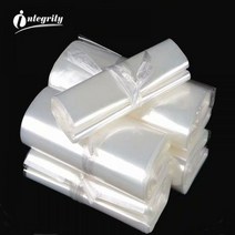 INTEGRITY 모든 크기의 POF 열 수축 포장 가방 오픈 탑 투명 플라스틱 폴리 DIY 선물 화장품 50-100PCs, 100pcs--10.5X21cm
