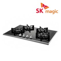 SK매직 4구 빌트인 가스쿡탑 가스레인지 전기코드식 GRAB430K, LNG, GRA-B430KA