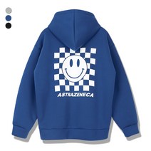 오마보이 남자 체스판 스마일 네오프랜 후드티