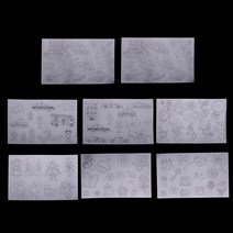 슈링클스열수축플라스틱종이 열수축 시트 필름 열수축 아트지 세트 8 로트 디자인 열 수축