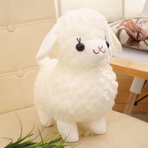 아기양 봉제인형 애착 생일선물 귀여운 동물, 상세페이지 참조, 하얀 43cm (양을 부를 수 있음), 상세페이지 참조