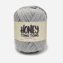 니뜨 허니통통실(100g) /뜨개실무료도안증정 니뜨털실 뜨개질실 손가방소품실 가방뜨기 러그뜨기 젤리얀킹 허니통통, 113_라이트그레이