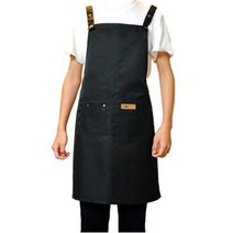 민스리빙 카페 데님 심플 앞치마, 5개, 블랙