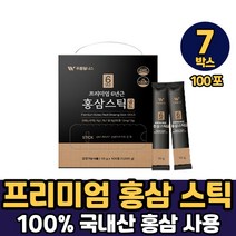 하루활력 프리미엄 6년근 홍삼스틱 골드 젤리스틱 대용량 패키지, 7개, 6년근홍삼스틱골드 대용량 x 100포
