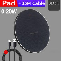 DU 30W 무선 충전기 아이폰 12 11 Xs 맥스 X XR 8 플러스 빠른 충전 패드 Ulefone Doogee 삼성 노트 9 S10 플러스 BD, 30W Blakc