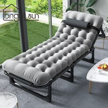 세계일주 접이식침대+매트리스 세계일주 ZY47, 블랙+매트리스, 175*56*30cm